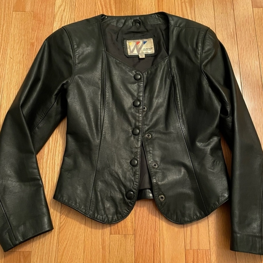 Black Cropped Wilsons Scuba Jacket